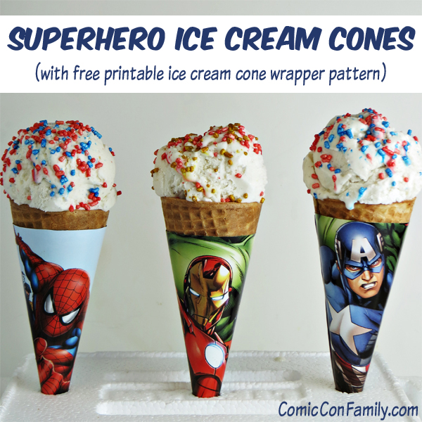 Superhero Ice Cream Cones