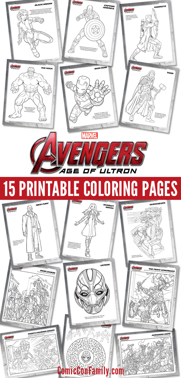 The Avengers - Age of Ultron Coloring Pages