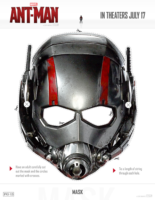 Free Printable Ant-Man Mask