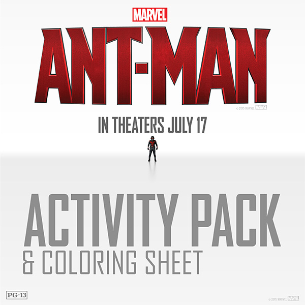 Free Printable: Ant-Man Activity Pack and Coloring Pages