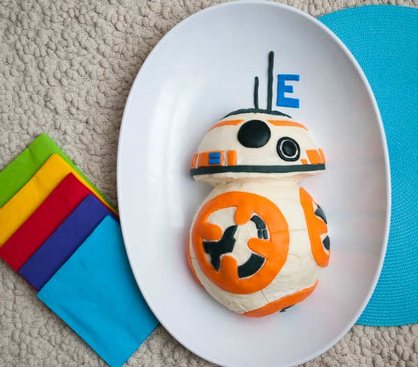Easy Star Wars BB-8 Birthday Cake by merrimentdesigns