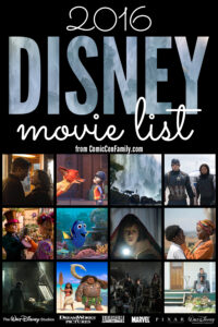 2016 List of Disney Movies – Magic Filled Memories