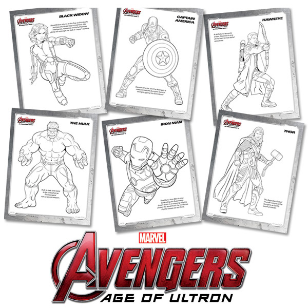 Free Kids Printables: Marvel’s The Avengers: Age of Ultron Coloring Pages