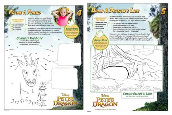 Free Printable Pete's Dragon Activity Sheets
