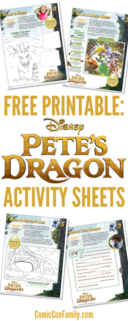 Free Printables: Pete’s Dragon Activity Sheets from Disney – Magic ...