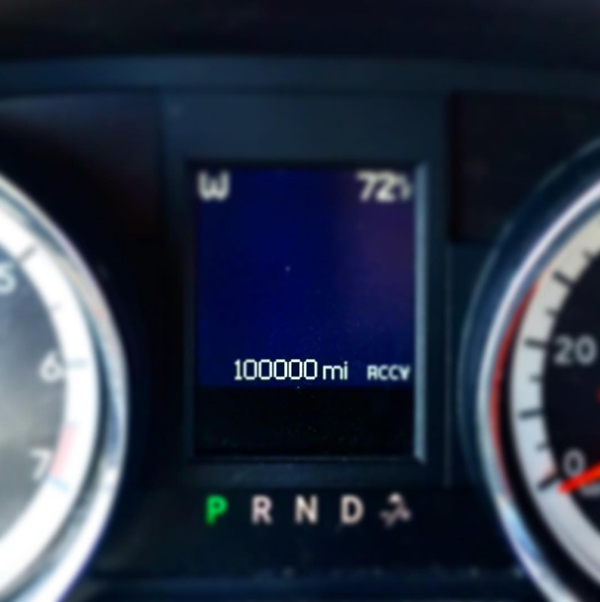 Hitting 100,000 miles on our Dodge Caravan