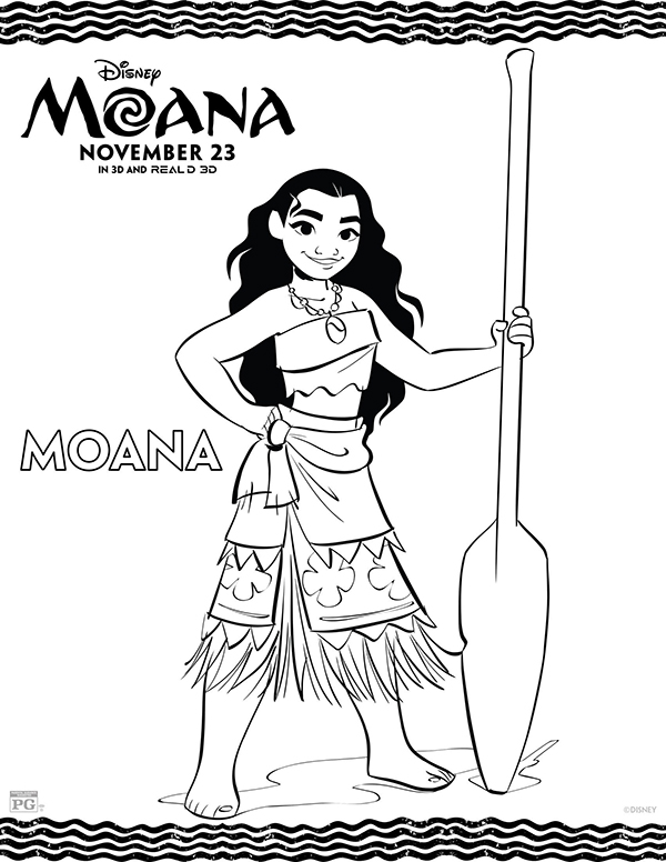 Free Printables: Disney Moana Coloring Pages