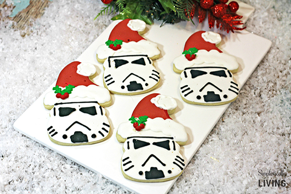 Santa Storm Trooper Cookies by Simplistically Living