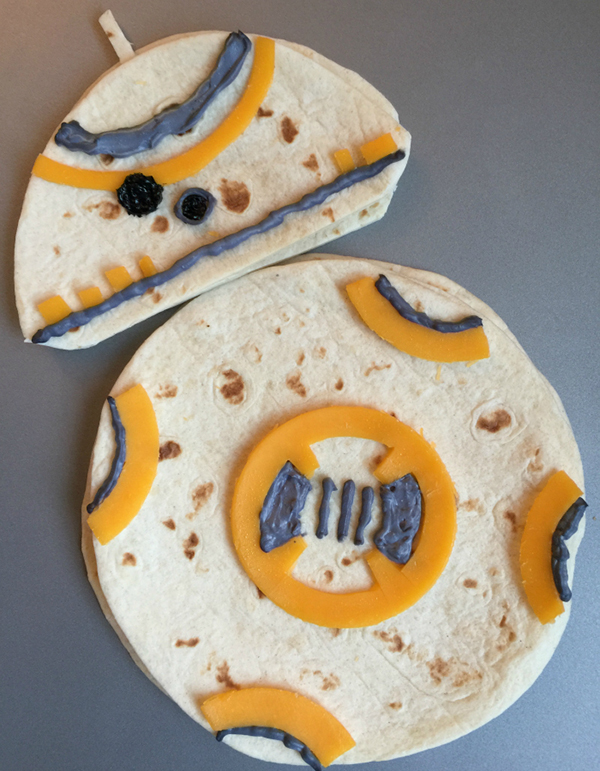 Star Wars BB8 Droid Quesadillas by Totally the Bomb