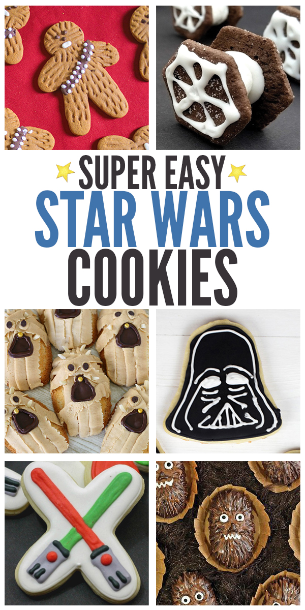 No fancy decorating skills needed here! We're sharing over 10 easy Star Wars cookies recipes that celebrate the Star Wars!