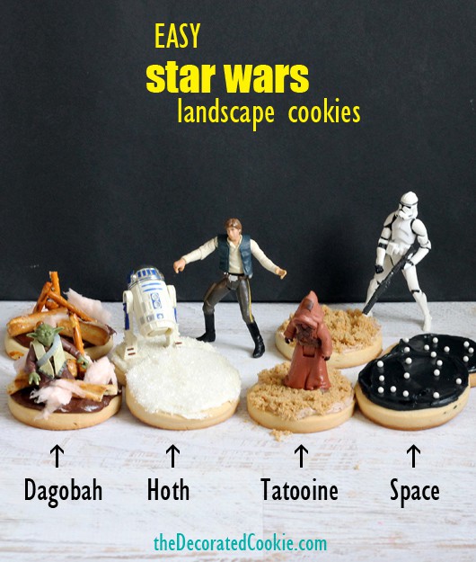 Easy Star Wars Landscape Cookies by The Decorated Cookie