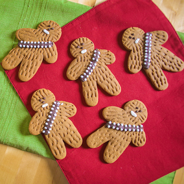 Easy Gingerbread Wookiee Cookies by Sugared Nerd