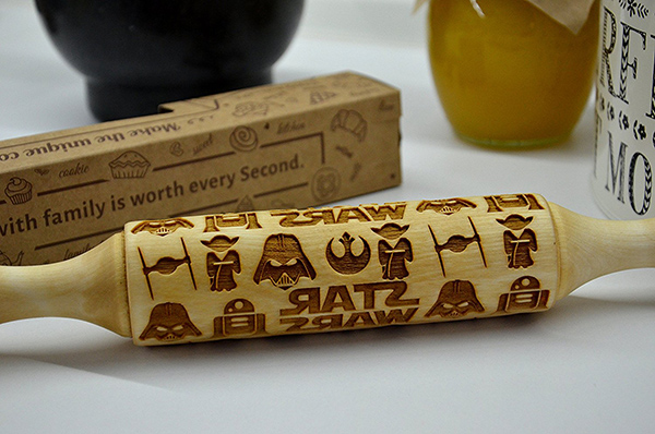 Star Wars Embossed Rolling Pin for Cookies