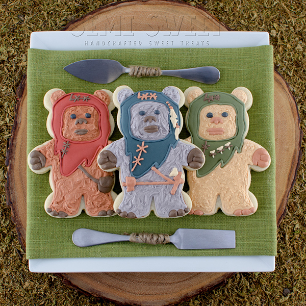 Star Wars Ewok Cookies by Semi Sweet Designs
