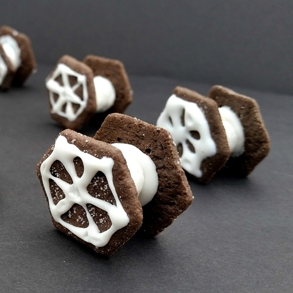 Easy Tie Fighter Cookies by Celebrating Family