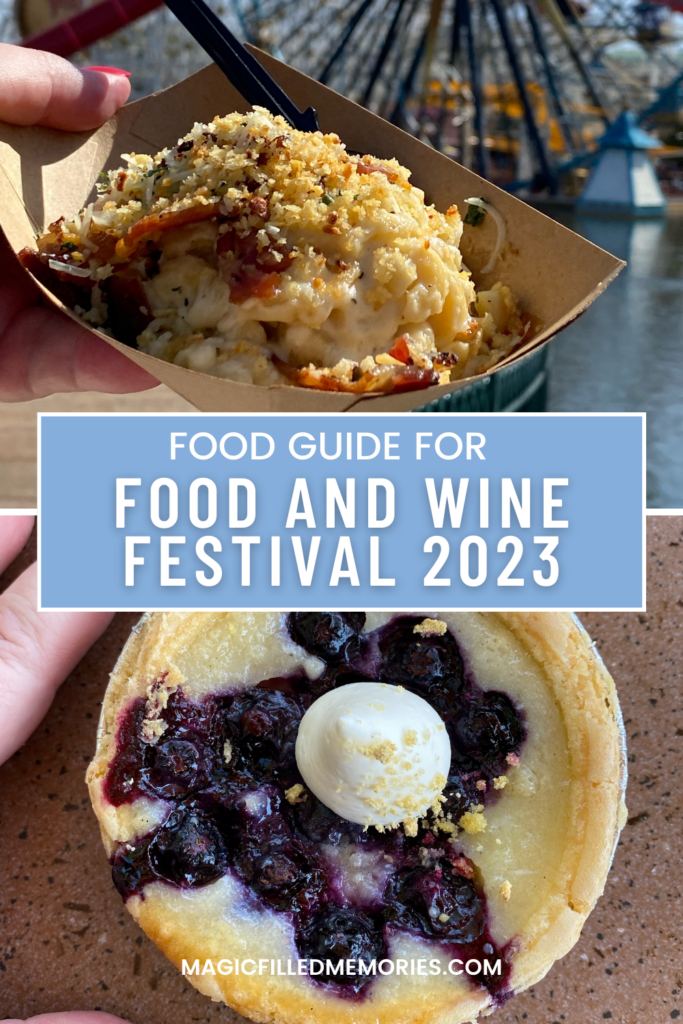 Food and Wine Festival 2023 Food Guide - Disney California Adventure