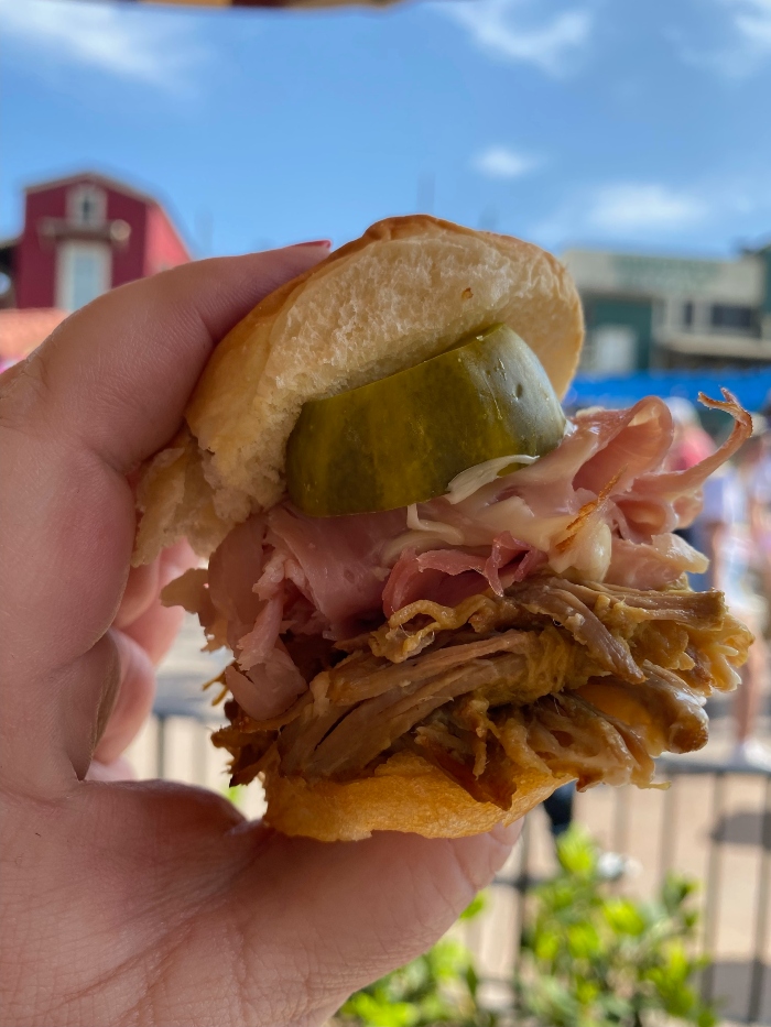 Cubano Slider is returning this year to the Food and Wine Festival at Disney California Adventure. 