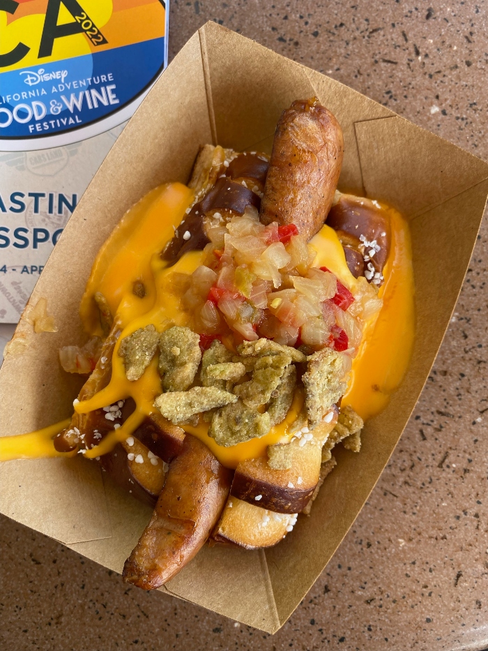 IPA Sausage Dog is a fan-favorite dish that you can get at the California Craft Brews.