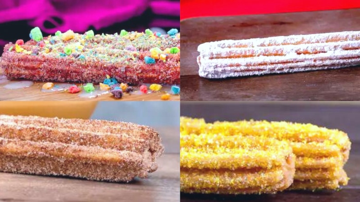 Fruity Cereal Churro, Powdered Sugar Churro, Chai-spiced Churro, and Pineapple Churro are four special churros that will be available at Disneyland.