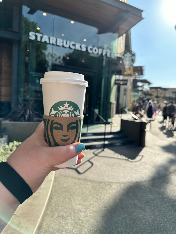 You can get a free drink or food item at Starbucks in Downtown Disney District.