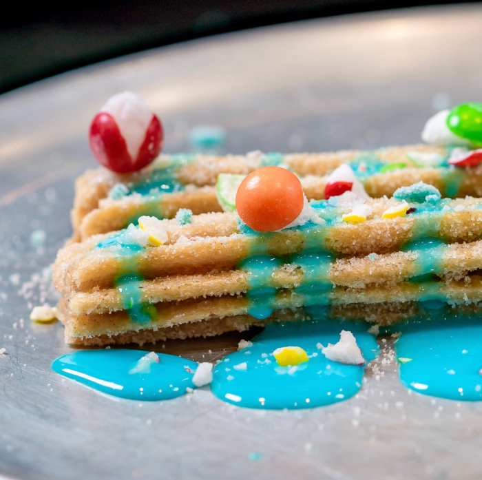 Cosmic Disturbance Churro from Terran Treats at Disney California Adventure.