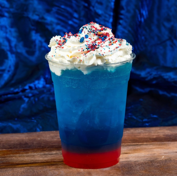 Patriotic Punch is a perfect summer drink to get at Hollywood Lounge in Disney California Adventure.