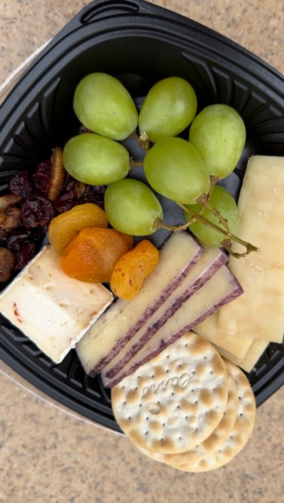 While you enjoy one of the many California Wines you can get at Disney California Adventure's Food and Wine Festival, grab a California Artisan Cheese Plate to go with it.