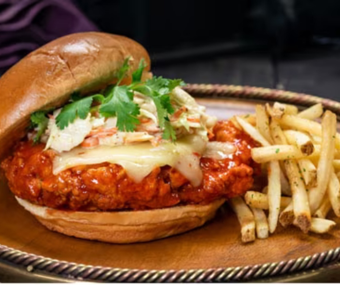 Disneyland's Carnation Café is bringing back their Spicy Chicken Sandwich this Halloween season!