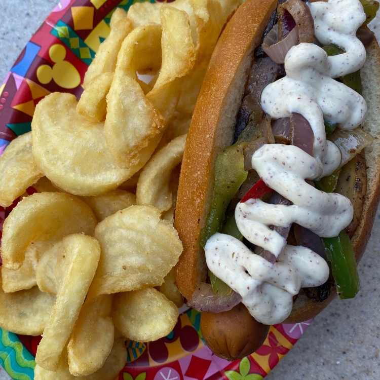 You can order a vegan hot dog at Award Wieners from Disney California Adventure!