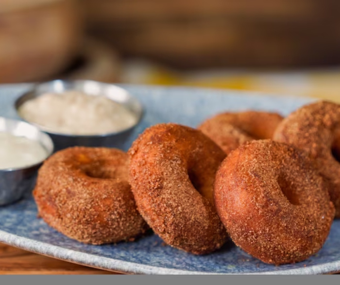 You can only get these Pumpkin-spiced Donuts from Lamplight Lounge in Disney California Adventure!