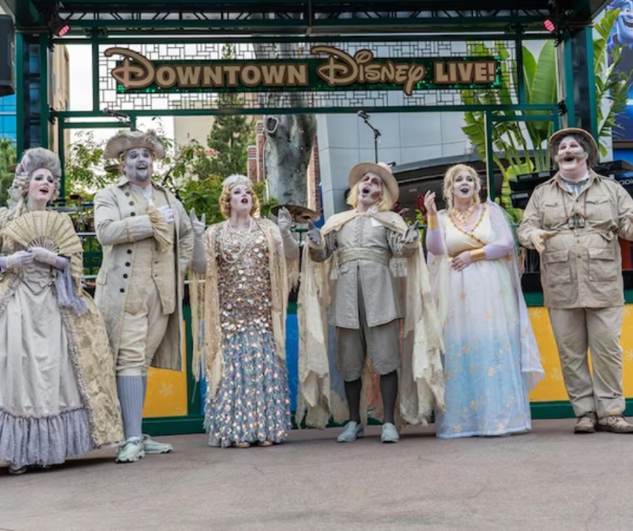 Visit Downtown Disney during the Halloween season and you can see the spooky ss perform! They will sing their haunting tunes on Friday, Saturday, Sunday evenings.