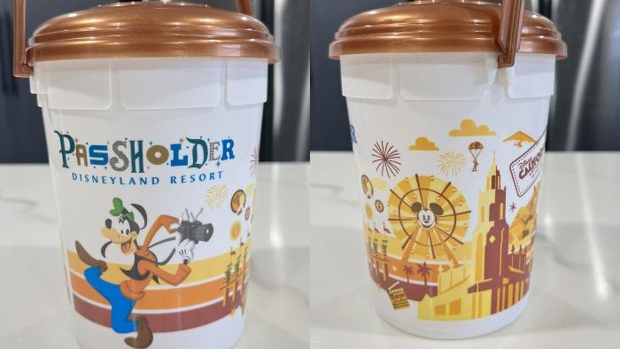 For the opening of Disney California Adventure, Annual Passholders got a chance to purchase a exclusive popcorn bucket.