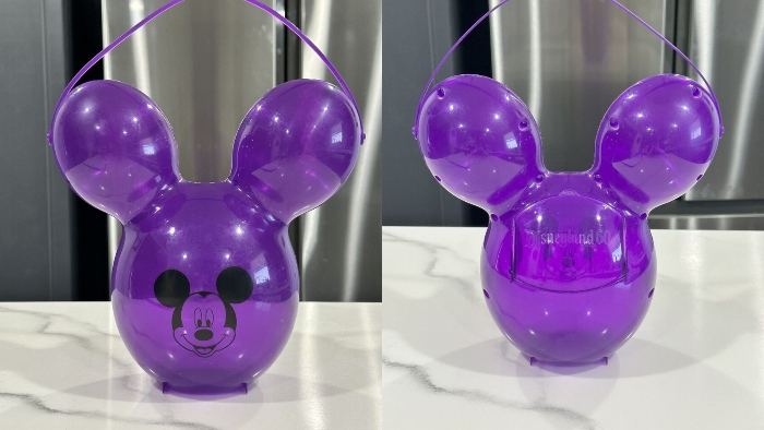 This was the first time Disneyland sold a the Mickey Mouse balloon popcorn bucket.