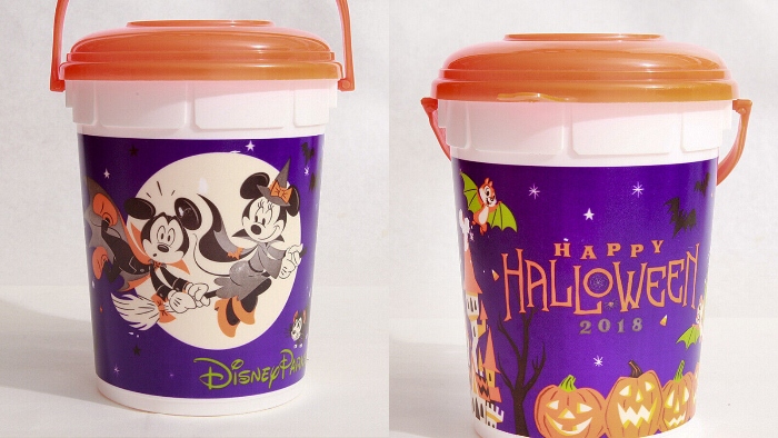 Minnie Mouse and Mickey Mouse are taking flight in this Halloween popcorn bucket from 2018.