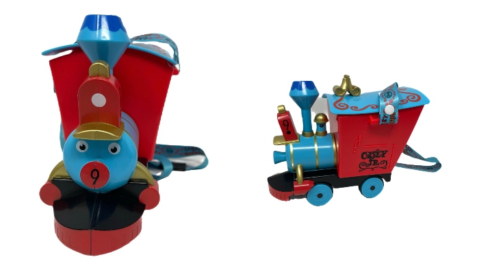 This Disneyland popcorn bucket is shaped like the ride, Casey Jr. Circus Train.