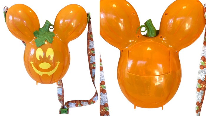At Disneyland in 2019, they sold a pumpkin-shaped Mickey balloon popcorn bucket for the Halloween season.