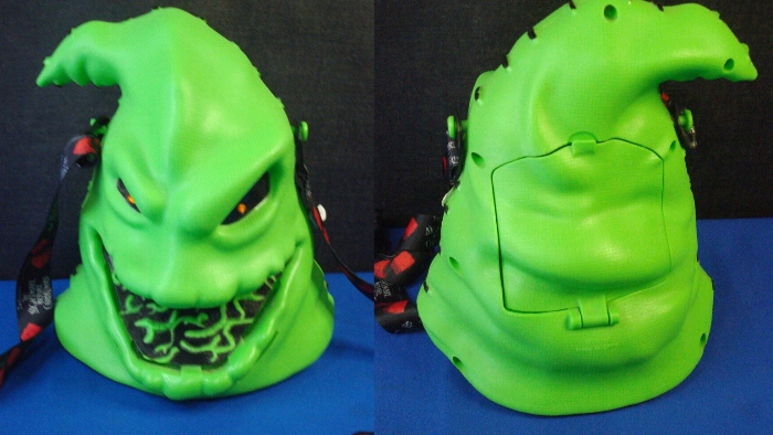 In 2019, The Disneyland Resort sold popcorn bucket shaped like Oogie Boogie's head who is from The Nightmare Before Christmas.