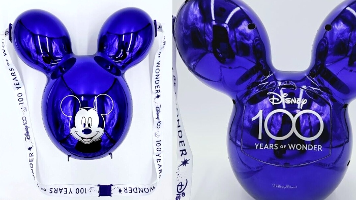 For the 100th anniversary of Disney, the Disneyland Resort sold a Mickey Mouse Balloon Popcorn Bucket that sold in a silver or purple.