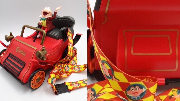 This popcorn bucket is modeled after the Disneyland ride, Mr Toad's Wild Ride.