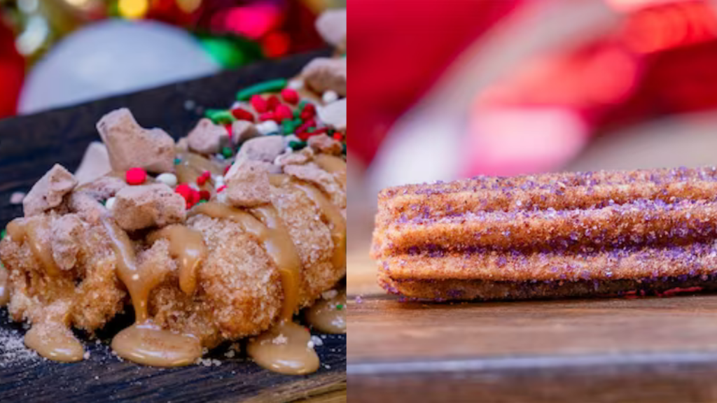 You can order a Chestnut Churro and Sugar Plum Churro this holiday season at Disneyland!