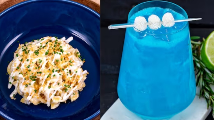 Time to order a Glacier Margarita from Festival of Holidays at Disney California Adventure!