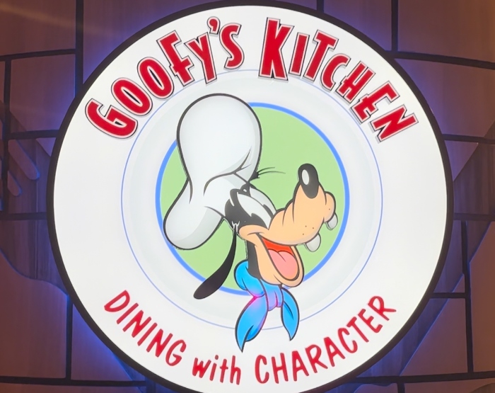 Goofy's Kitchen in the Disneyland Hotel is a buffet style restaurant where you can meet different Disney characters!
