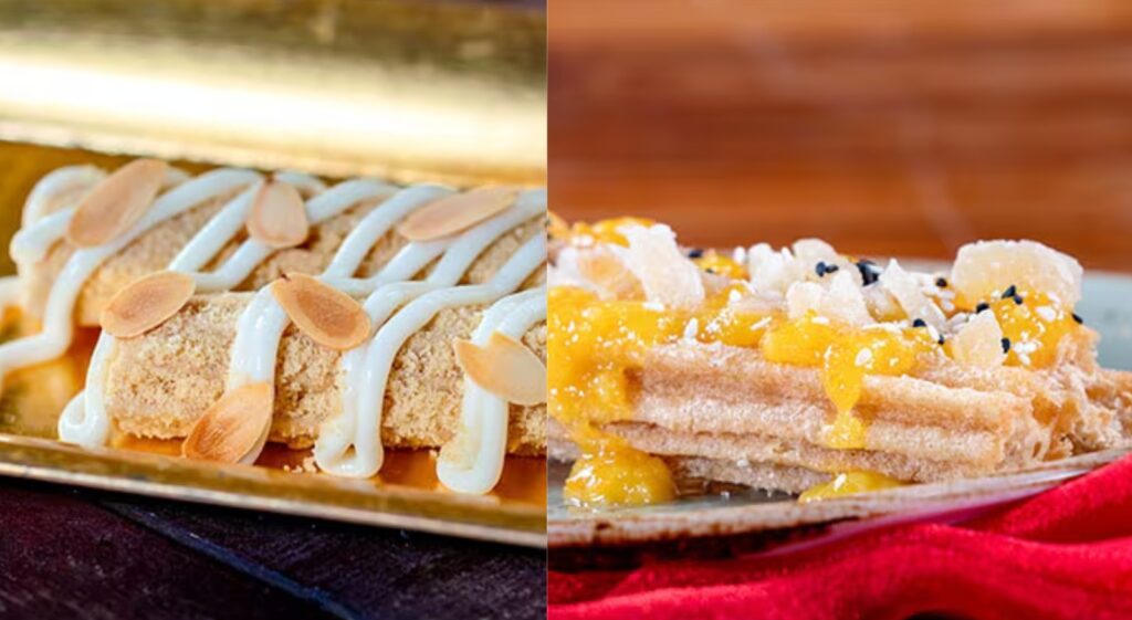 There is two new churros this Lunar New Year at Disney California Adventure! Orange-Ginger Churro and Almond Cookie Churro!