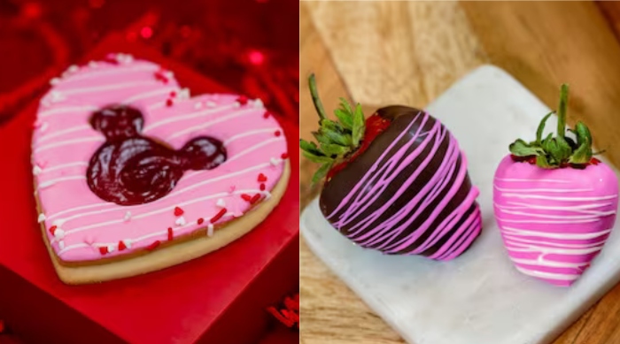 At the Disney’s Grand Californian Hotel & Spa, you can buy your sweetheart Valentine’s Day-themed sweet treats!